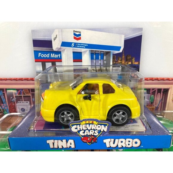 Lot of 3 Vintage CHEVRON CARS Sealed NEW IN BOX (2) Kelly Kompact (1) Tina Turbo - Picture 2 of 12